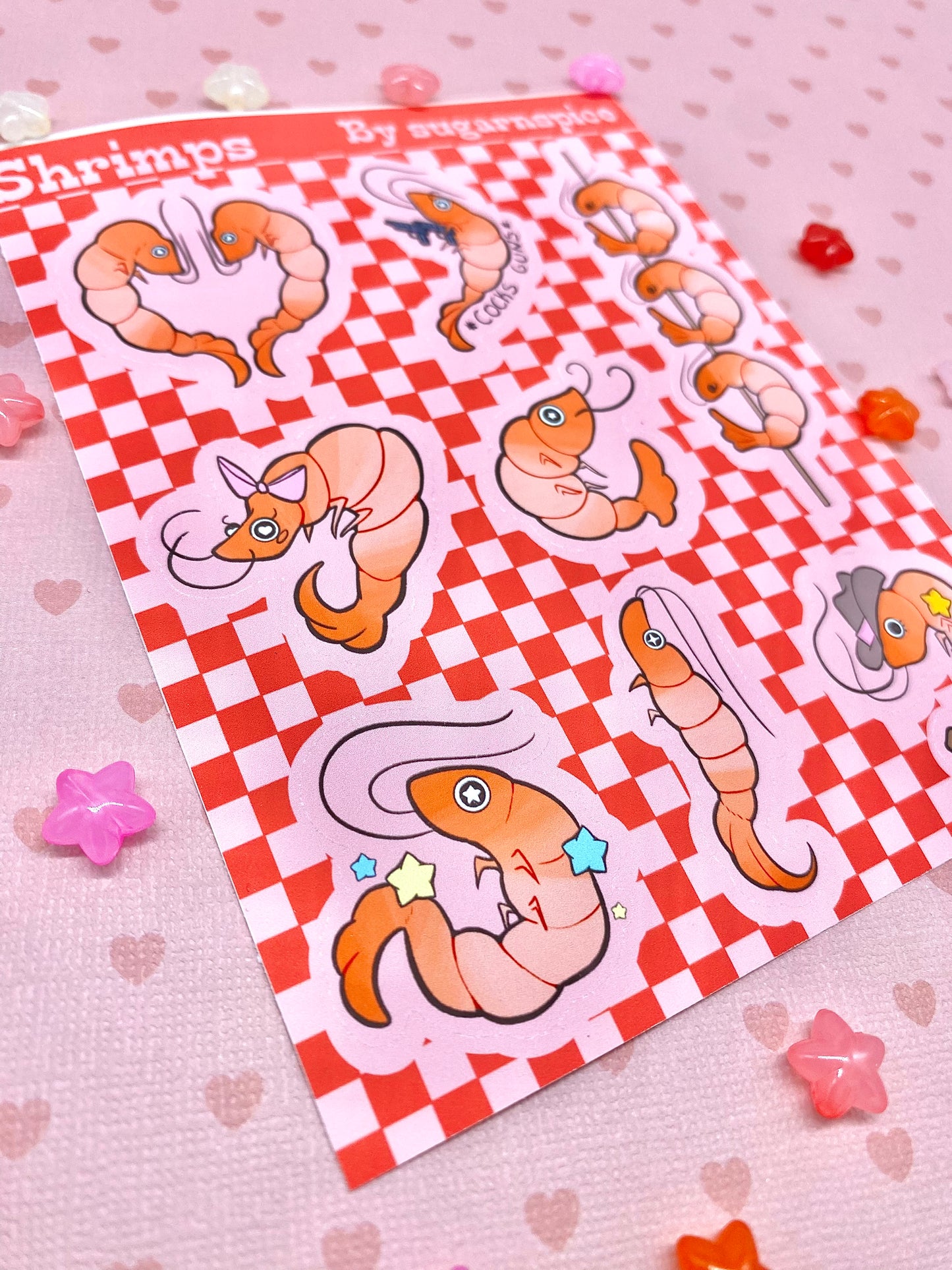 Shrimps Sticker Sheet