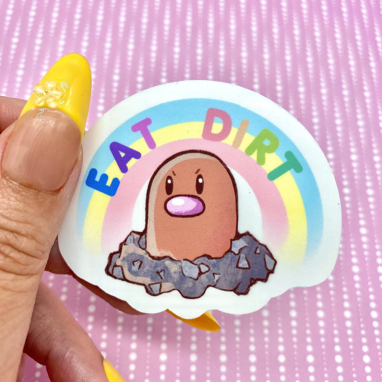 Eat Dirt vinyl sticker