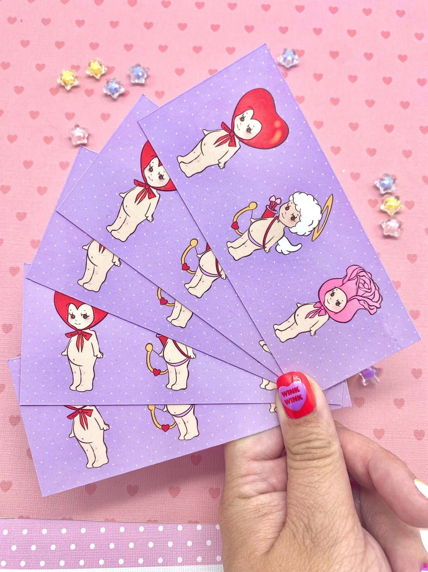 Valentine Babies Bookmark