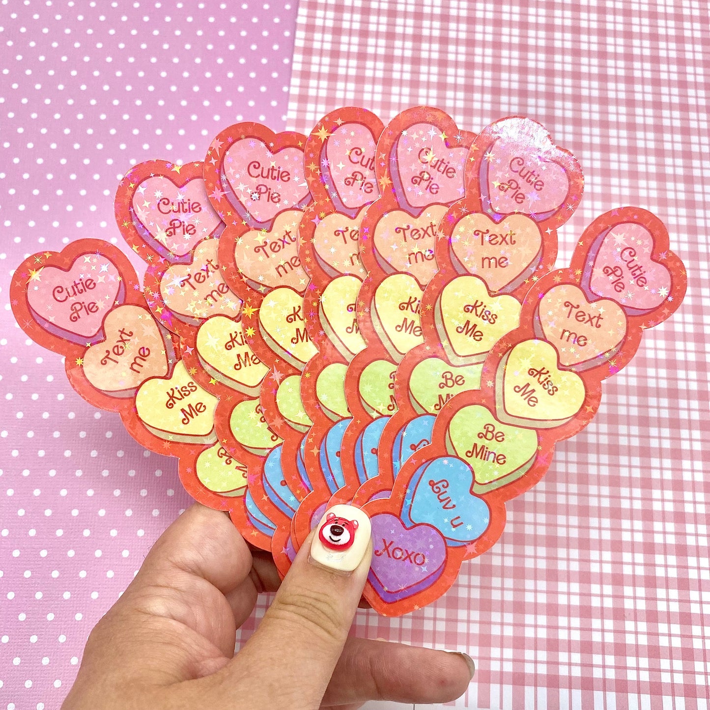 Sweethearts Candy Holographic Bookmark