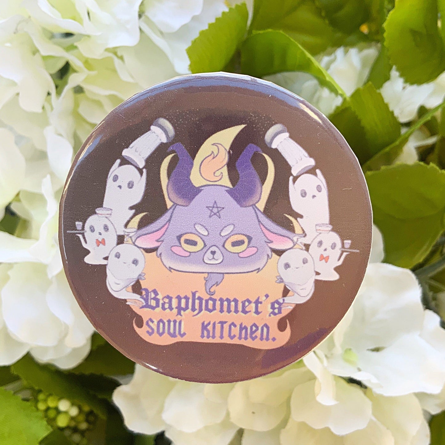 Baphomet's Soul Kitchen Button Pin