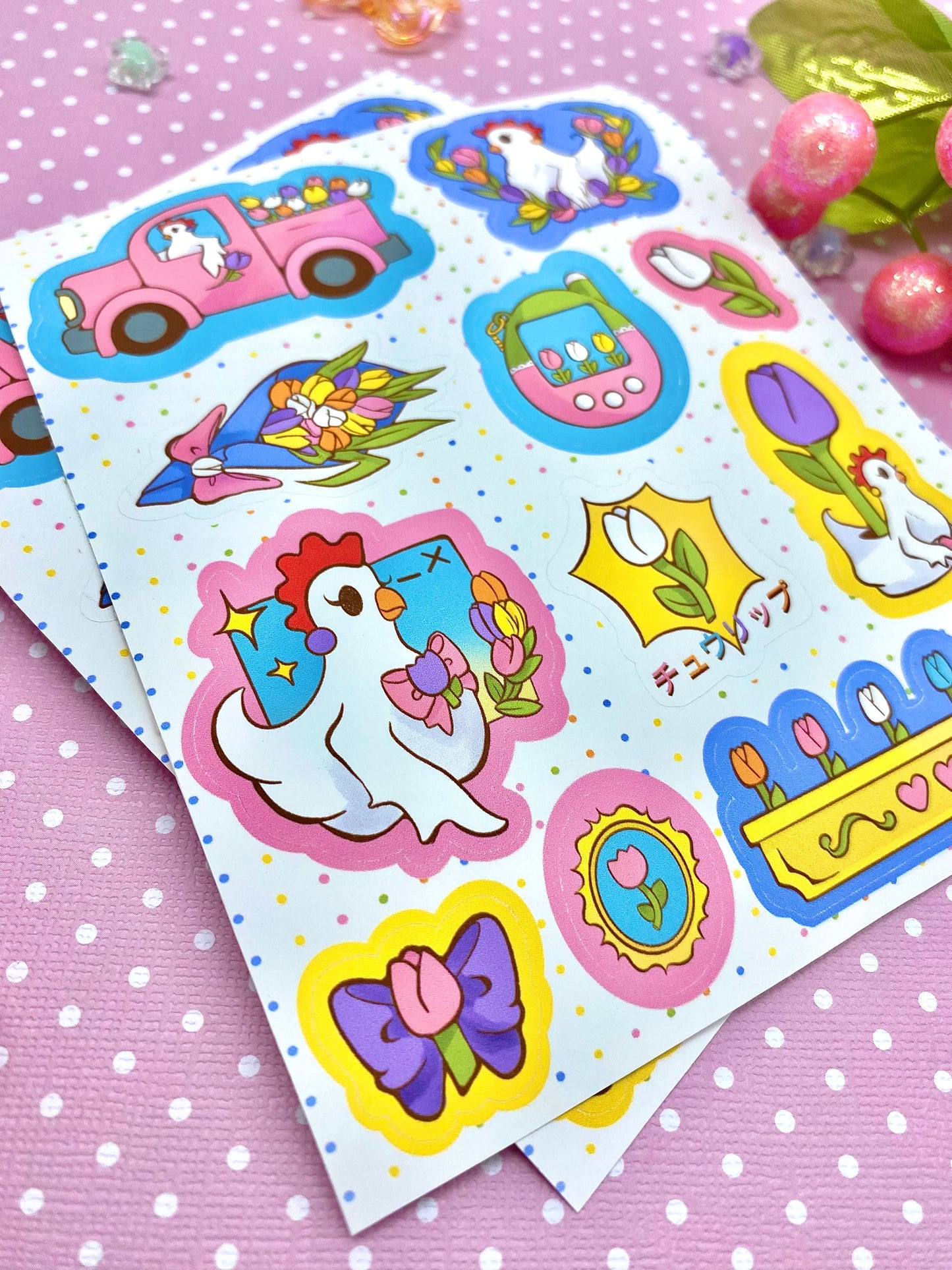 Henrietta x Tulips Sticker Sheet