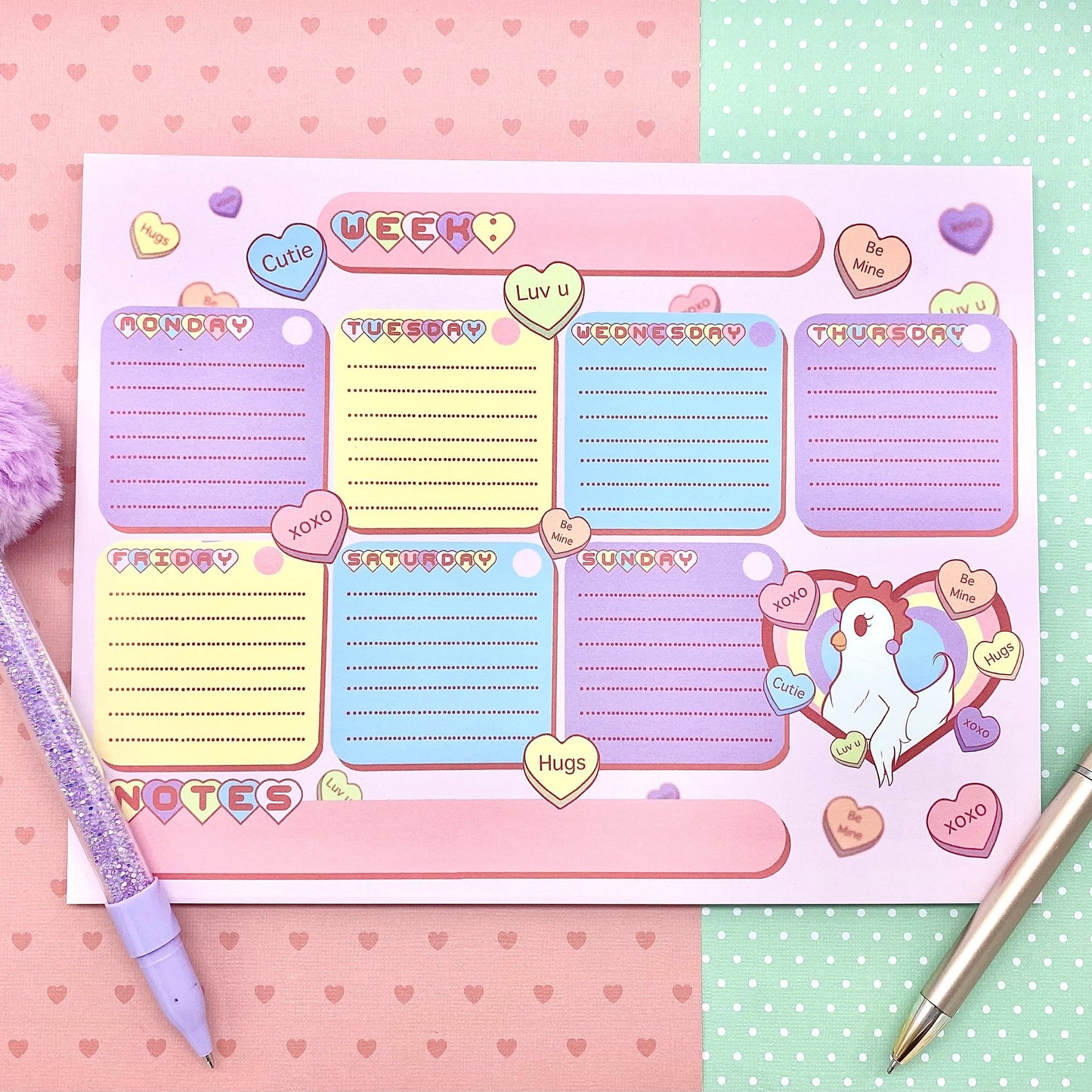 Henrietta The chicken Weekly Planner