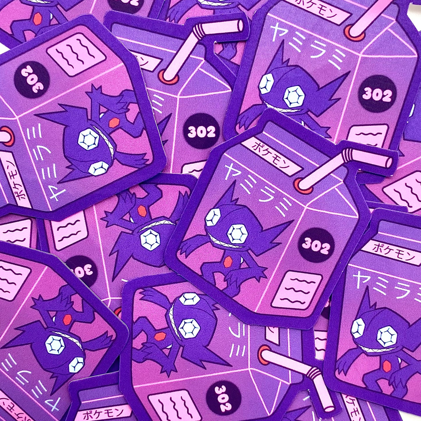 Dark Type Boxes vinyl stickers (set of 9)