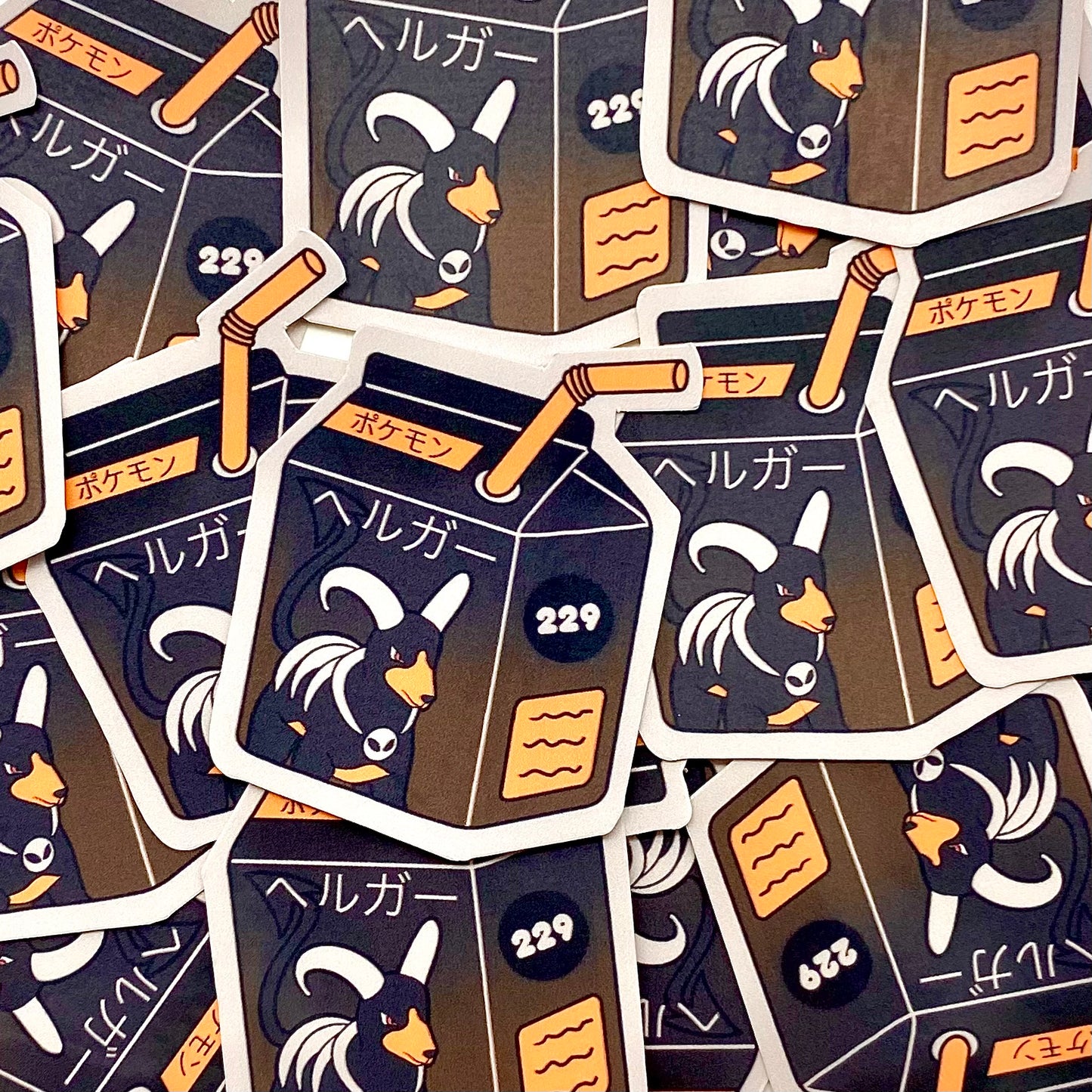 Dark Type Boxes vinyl stickers (set of 9)