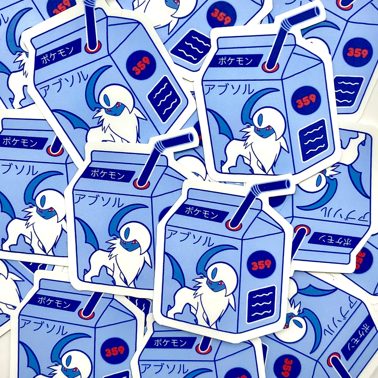 Dark Type Boxes vinyl stickers (set of 9)