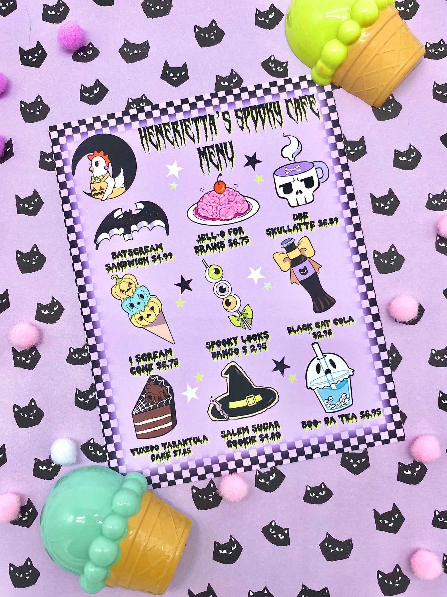 Henrietta's Spooky Cafe mini art print (Copy)