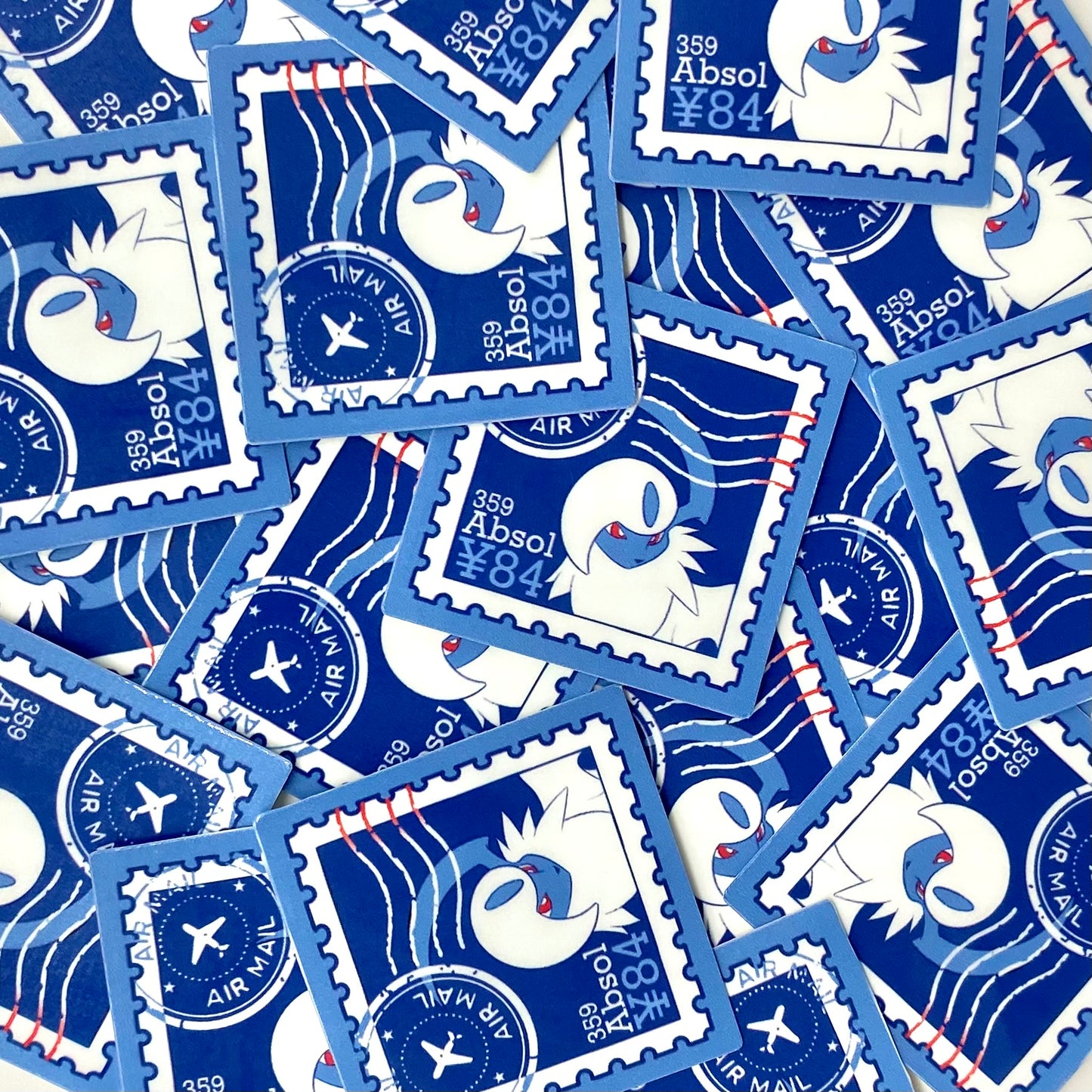 Dark Type Pokepal Stamps (mockups) vinyl sticker pack
