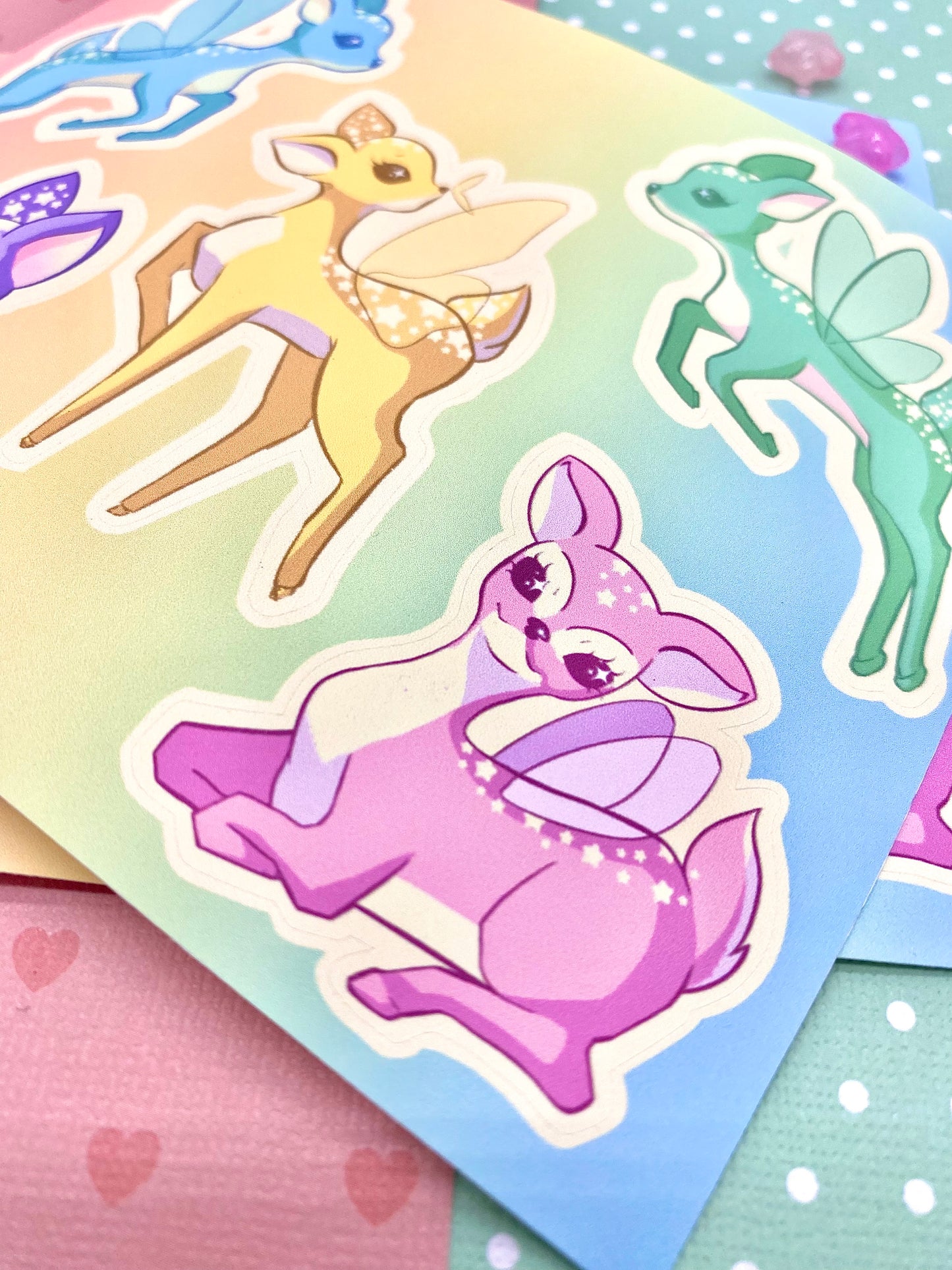 Fairy Deer Deco Sticker Sheet