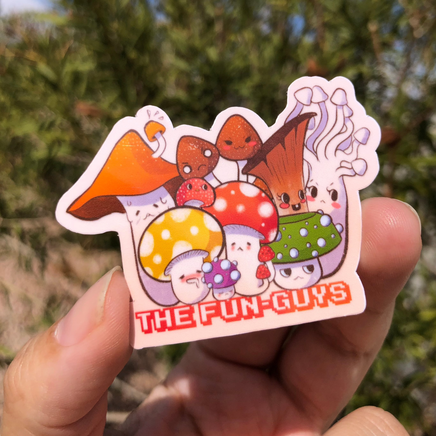 The Fun-guys vinyl sticker