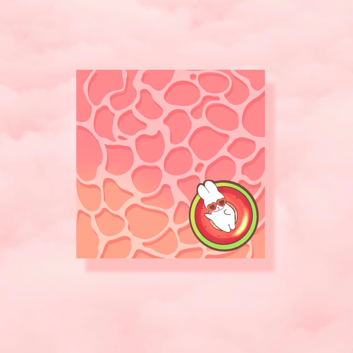 Watermelon Bunnies Memopad