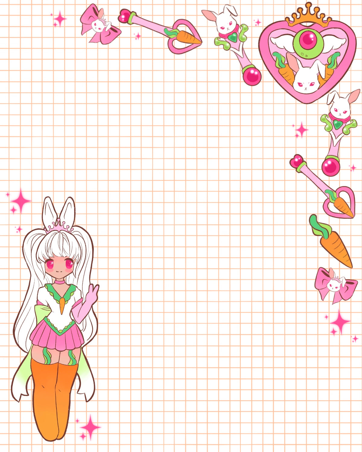 Magical Girl Bunni Notepad