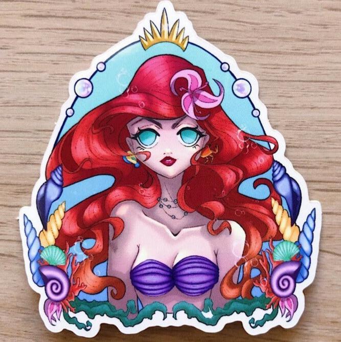 The little mermaid Ariel vinyl sticker