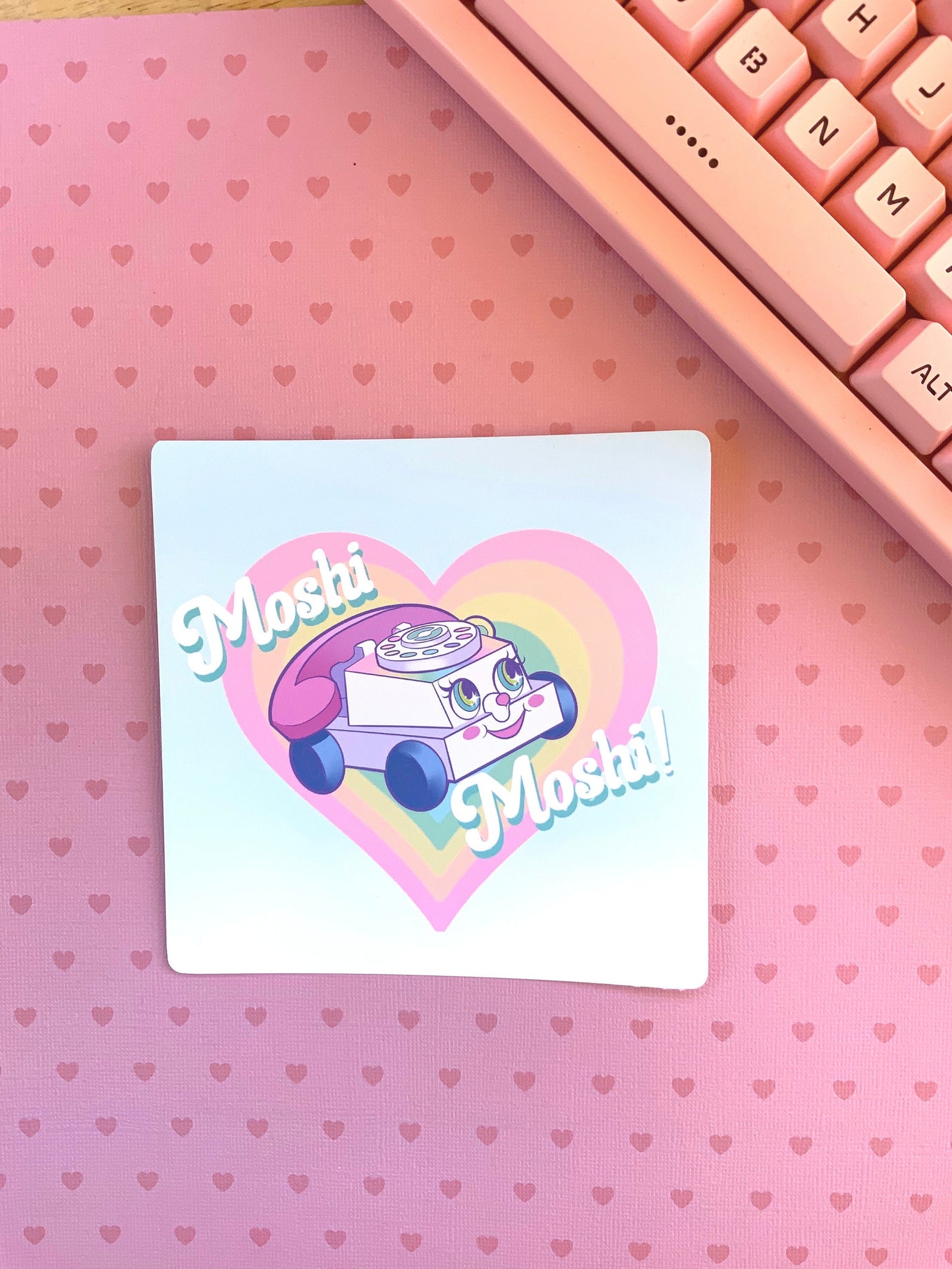 Moshi Moshi Art square mini print (2 sizes available)