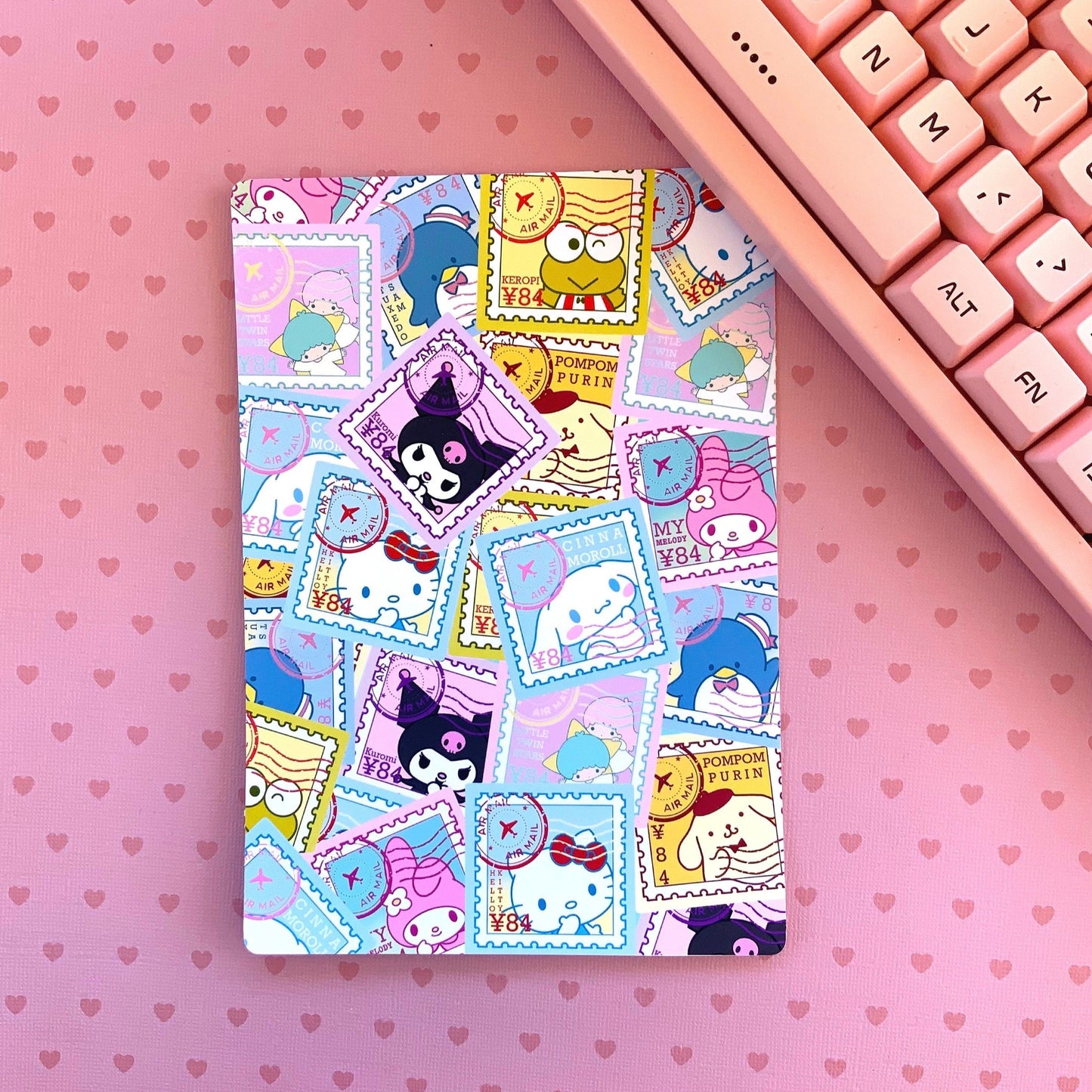 Sanrio inspired postage stamps art print