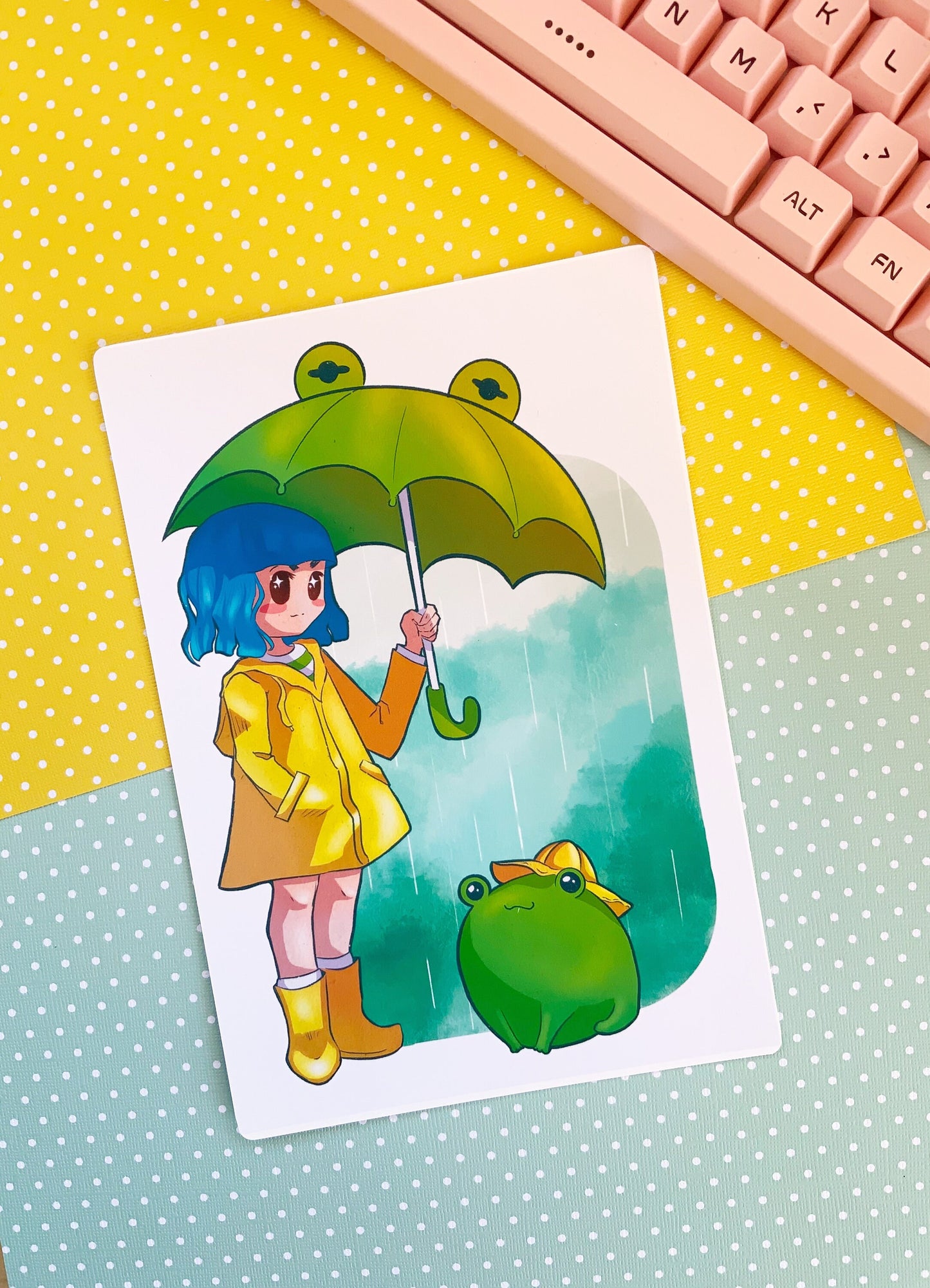 froggy friends Art print (5x7.5 inches)