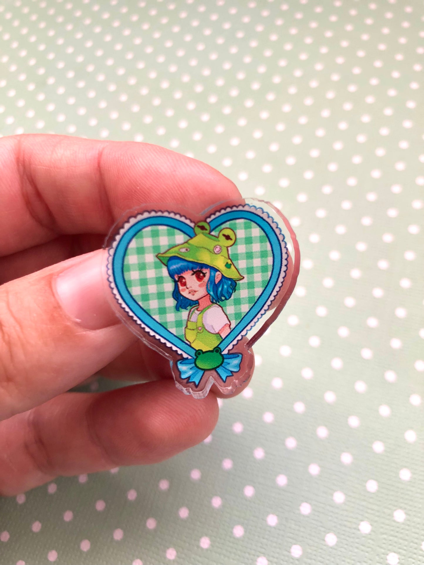 Bucket Hat Girlie Acrylic Pin