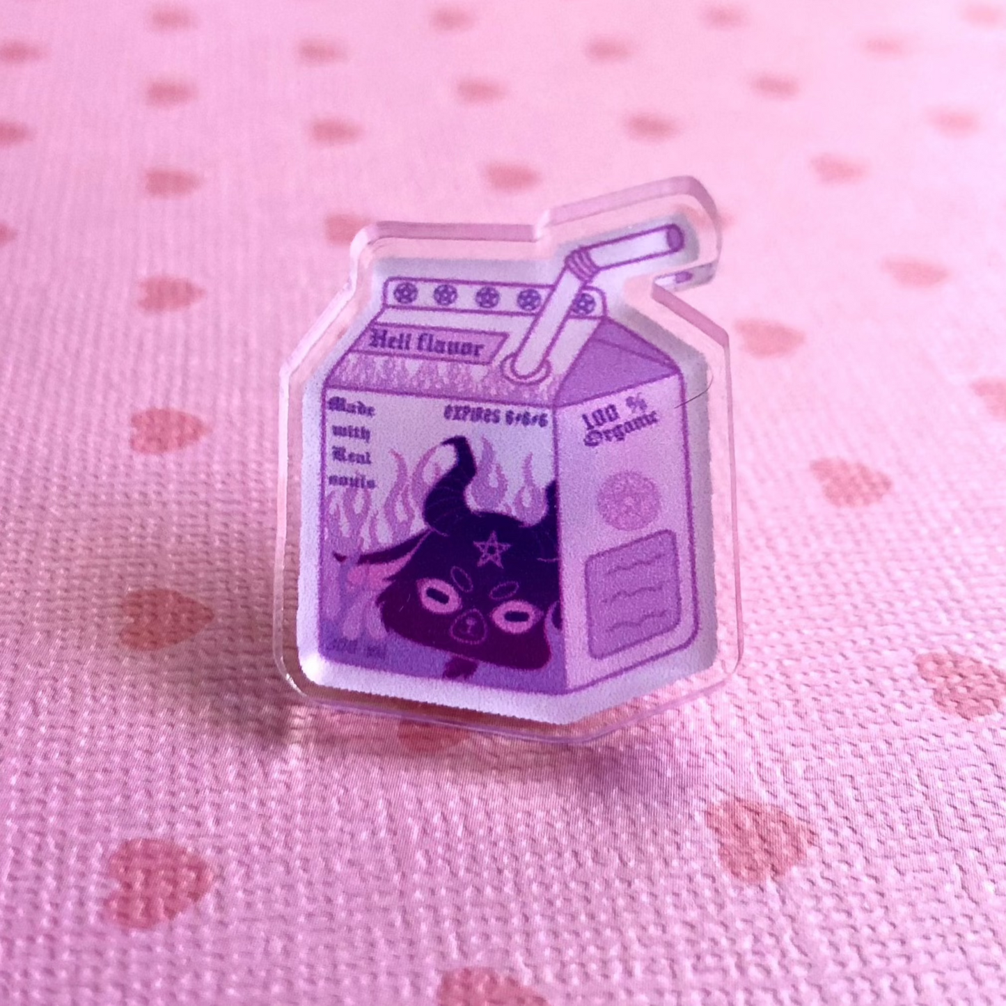 Baphomet Juicebox Acrylic Pin