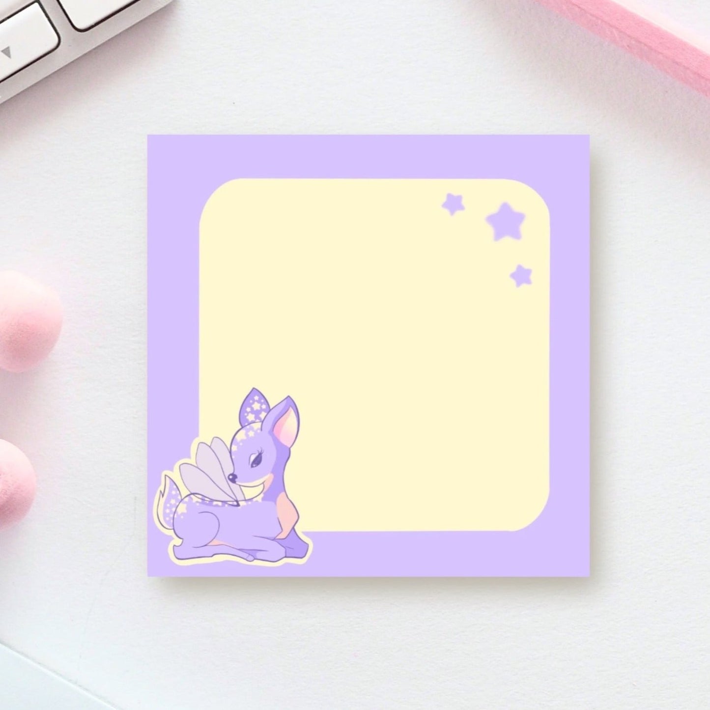 Lavender Fairy Deer Memopad