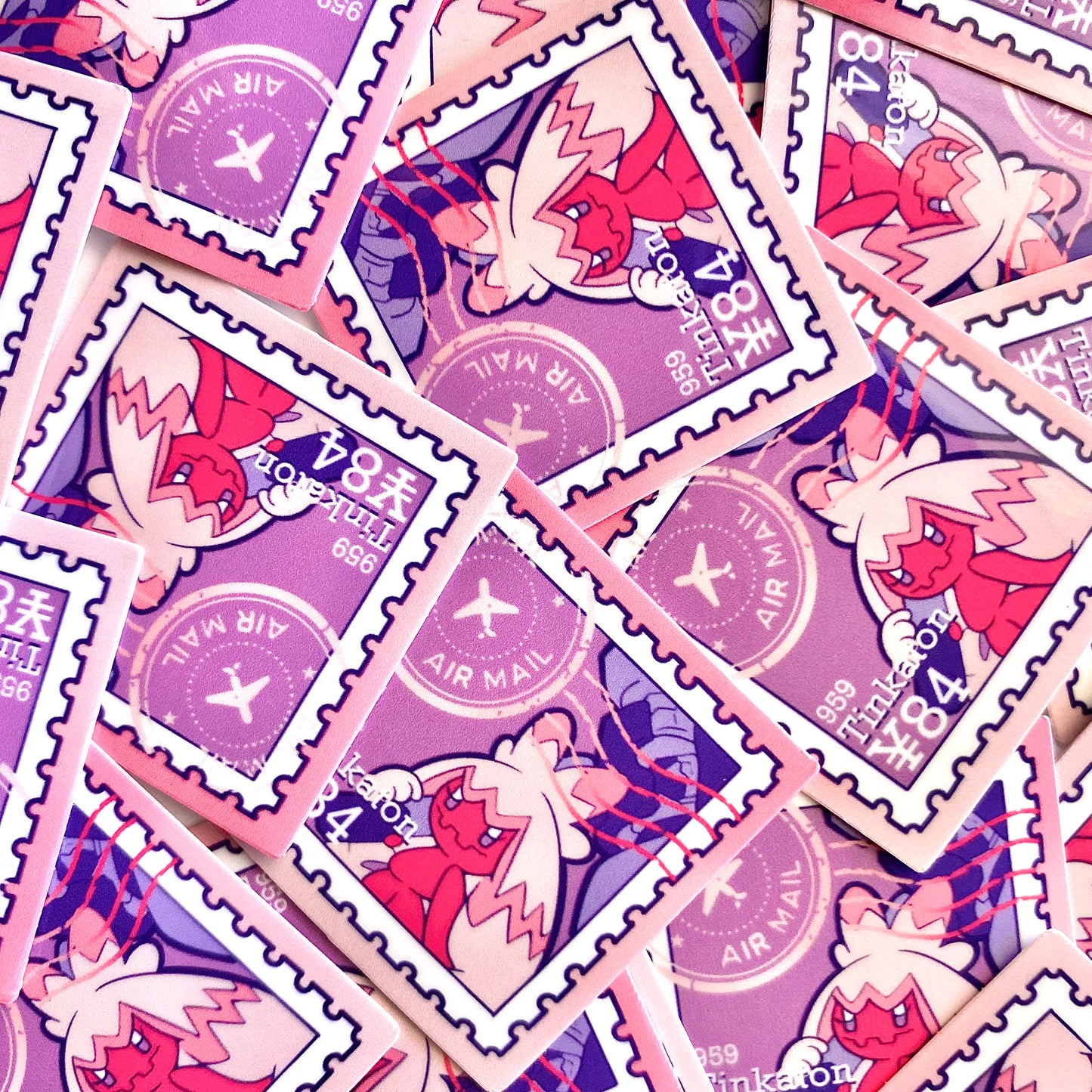 Fairy Type Stamps (mockups) vinyl  sticker pack