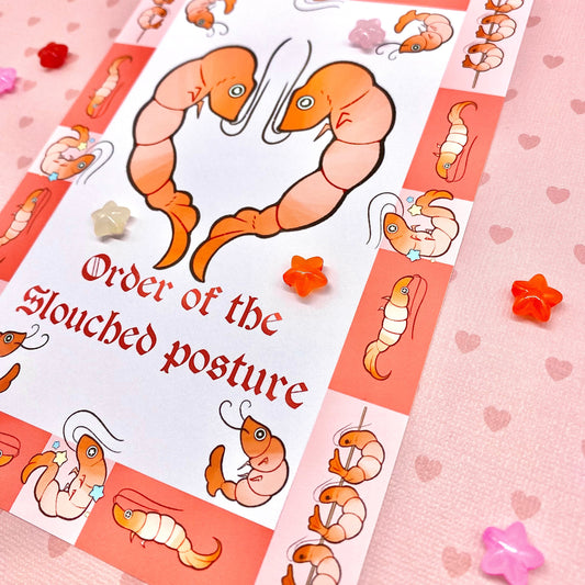 Order Of The Slouched Posture Shrimps Art print (5x7.5 inches)