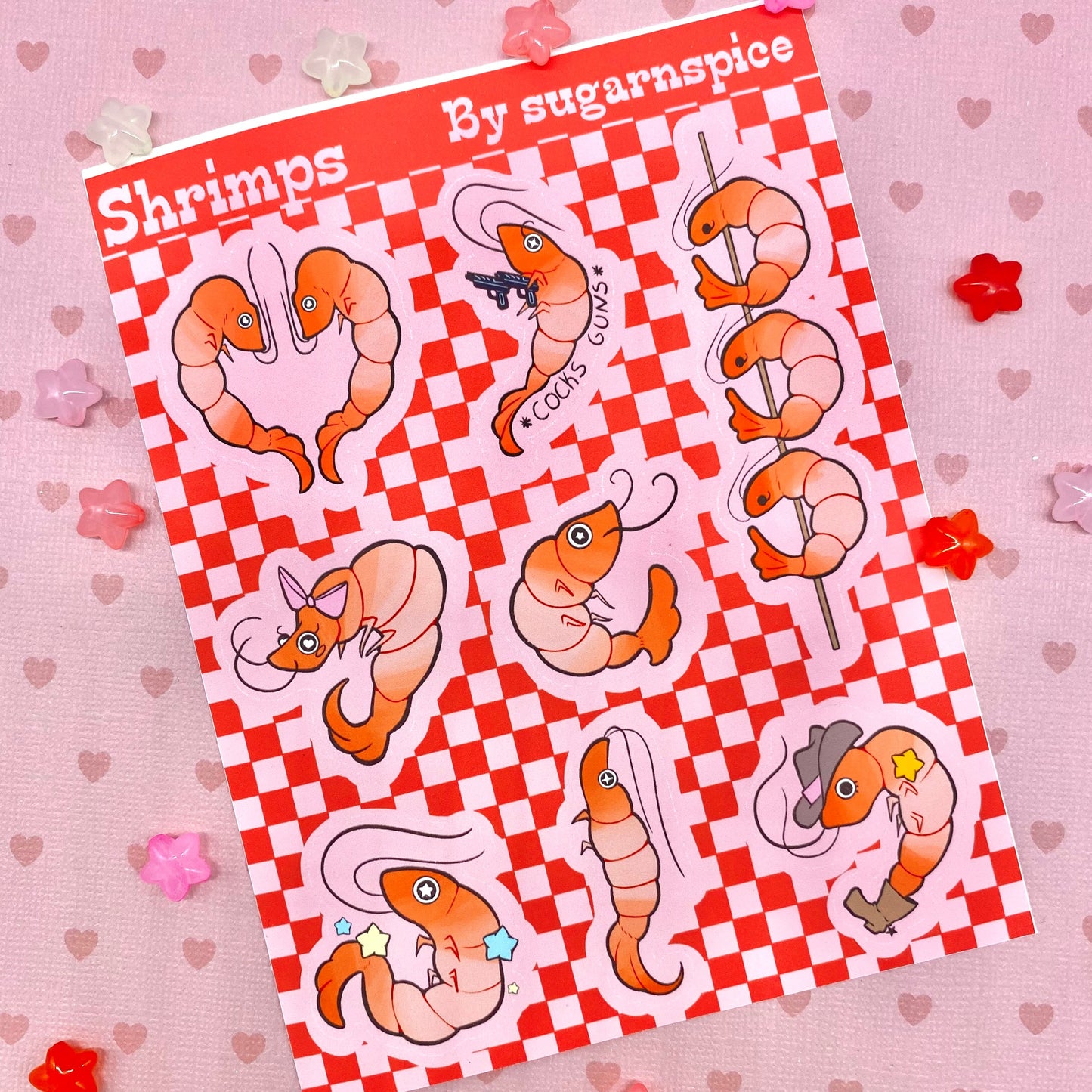 Shrimps Sticker Sheet