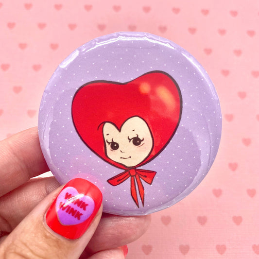Valentine Baby Button Pin