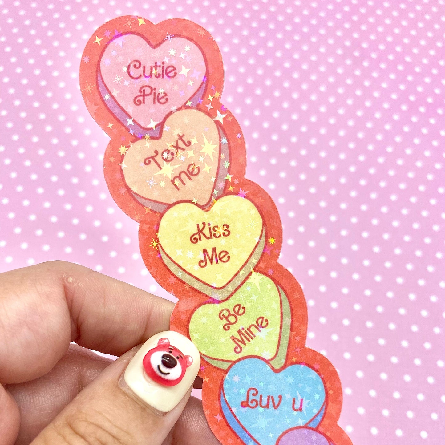 Sweethearts Candy Holographic Bookmark