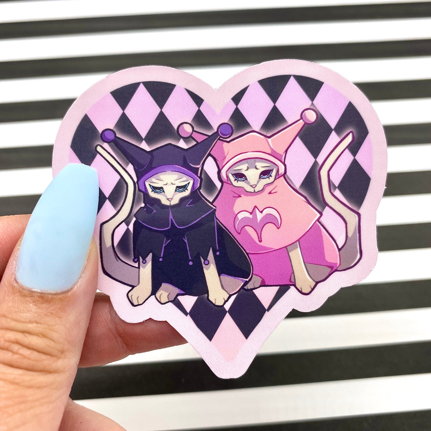 Jester Kitties vinyl sticker