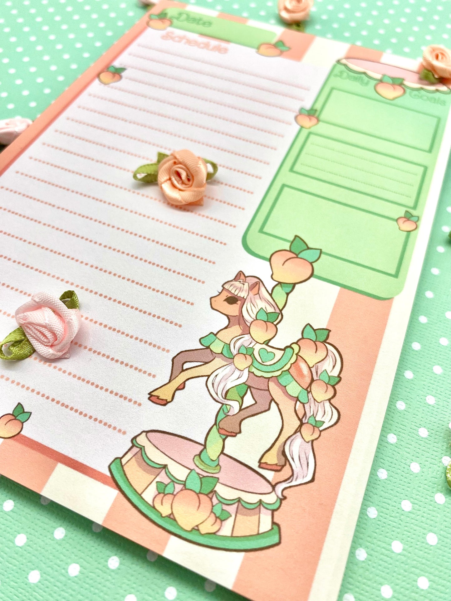 Peach Carousel Daily Planner