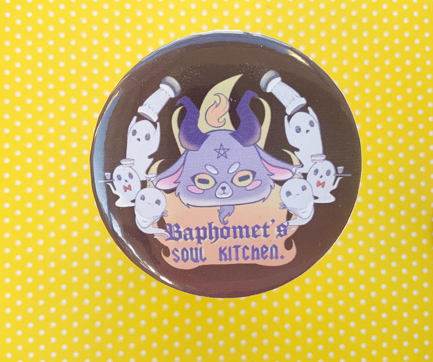 Baphomet's Soul Kitchen Button Pin