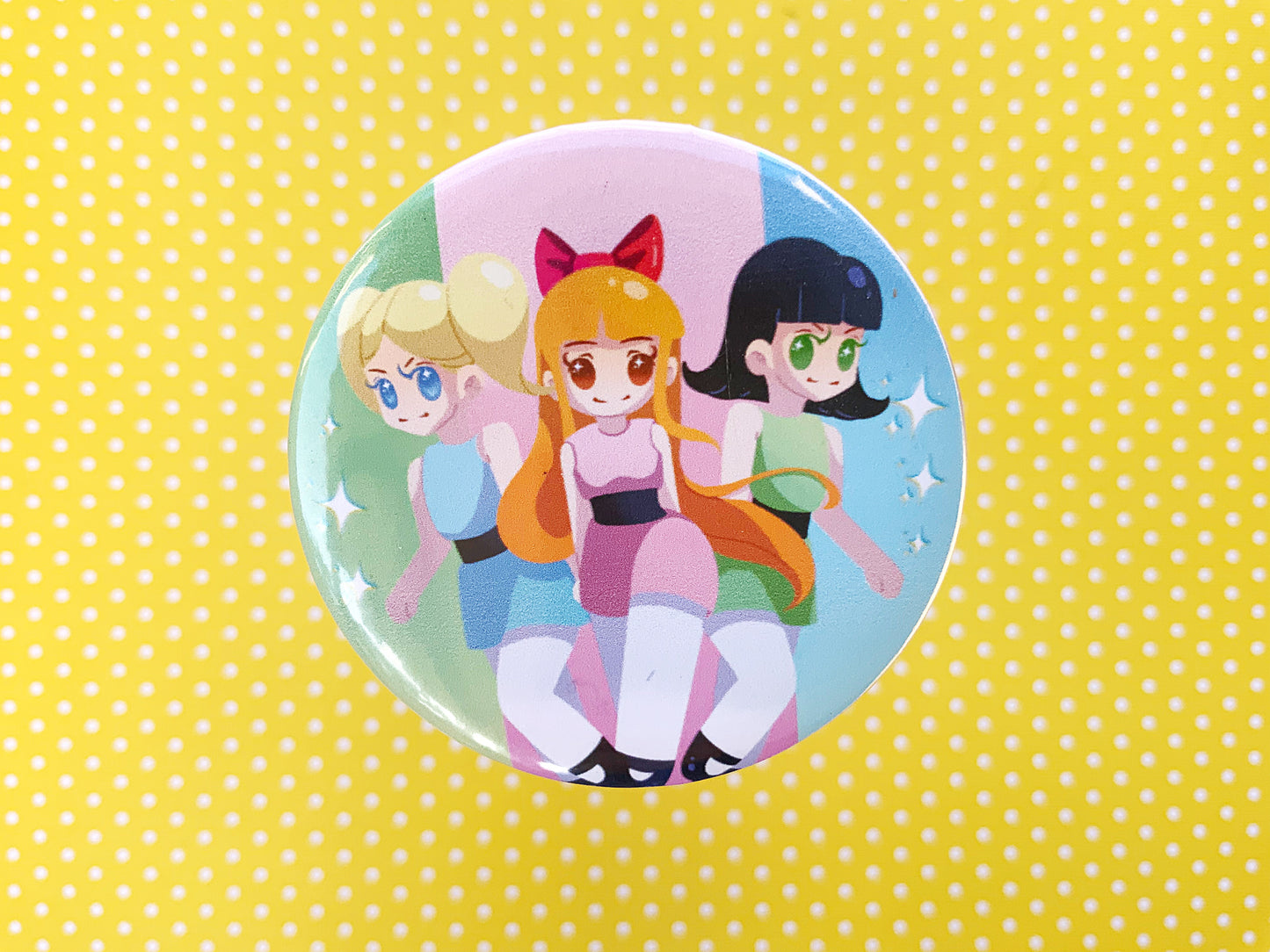 PowerPuff Girls Button Pin