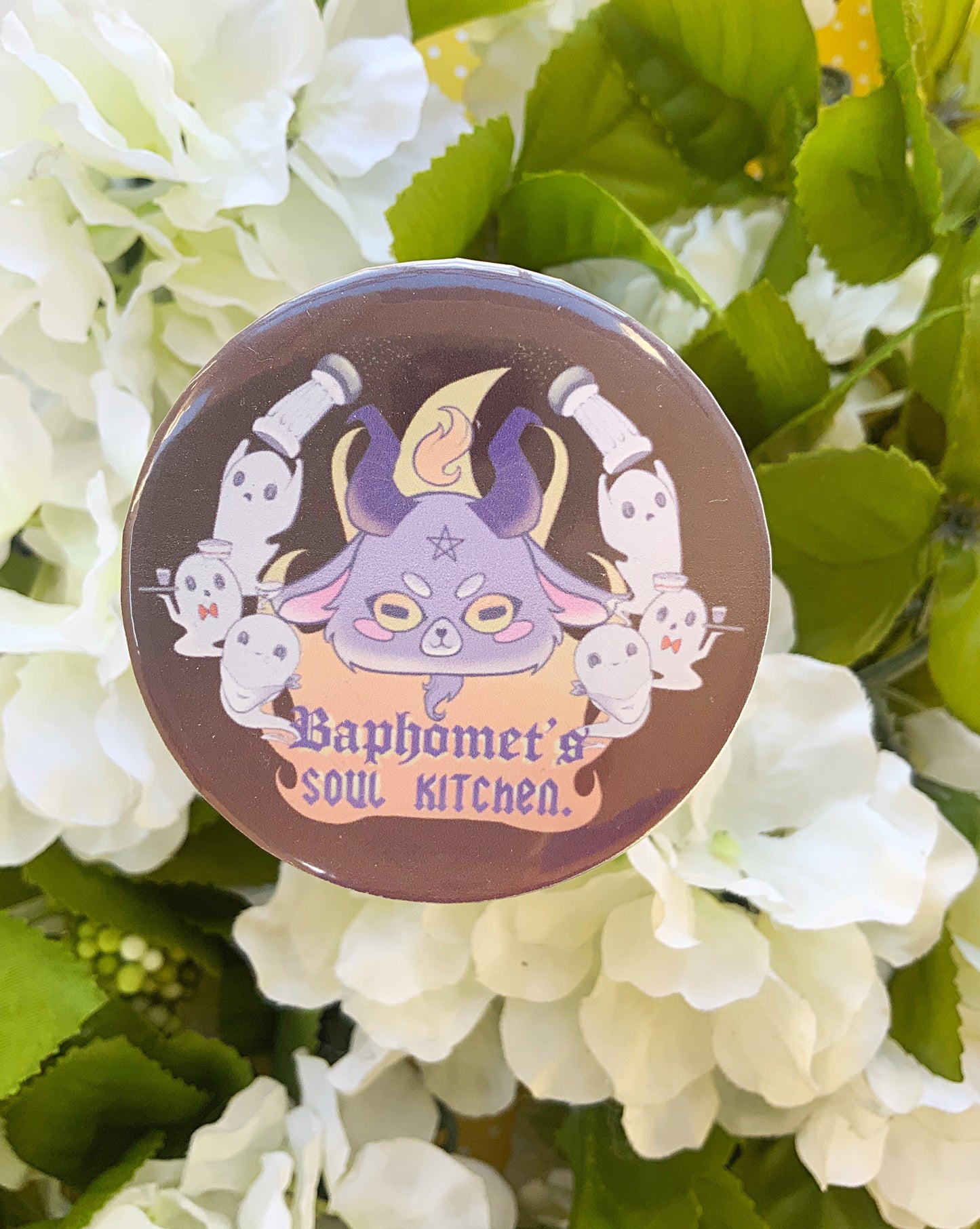 Baphomet's Soul Kitchen Button Pin