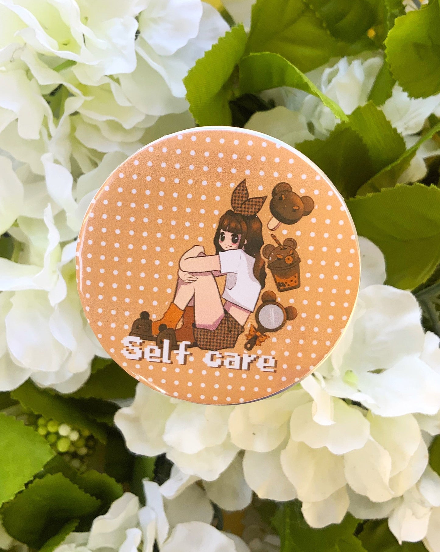 Selfcare Button Pin