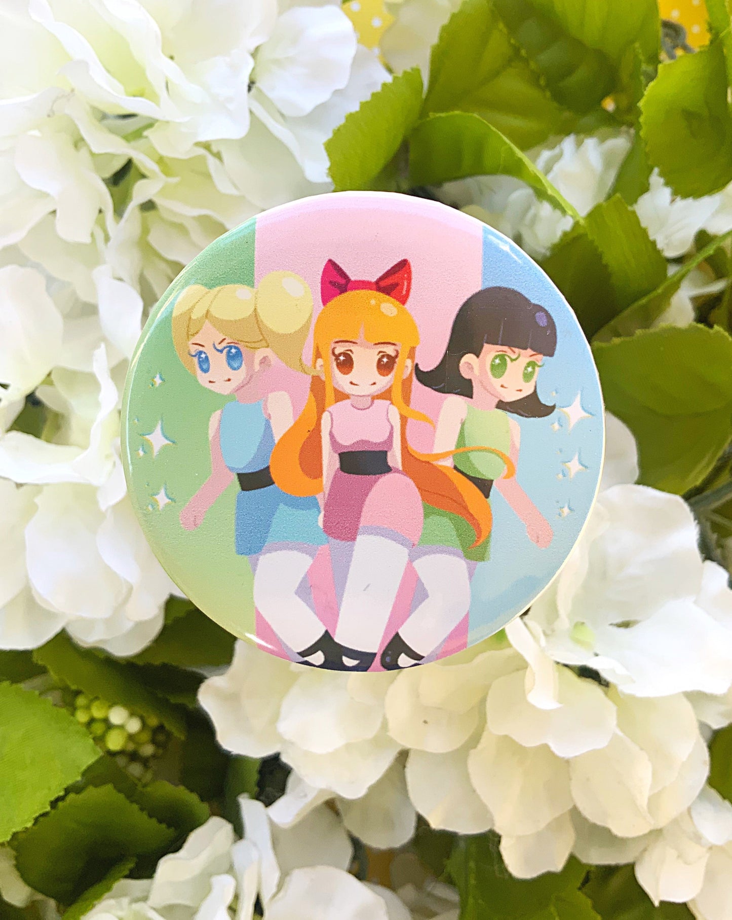 PowerPuff Girls Button Pin