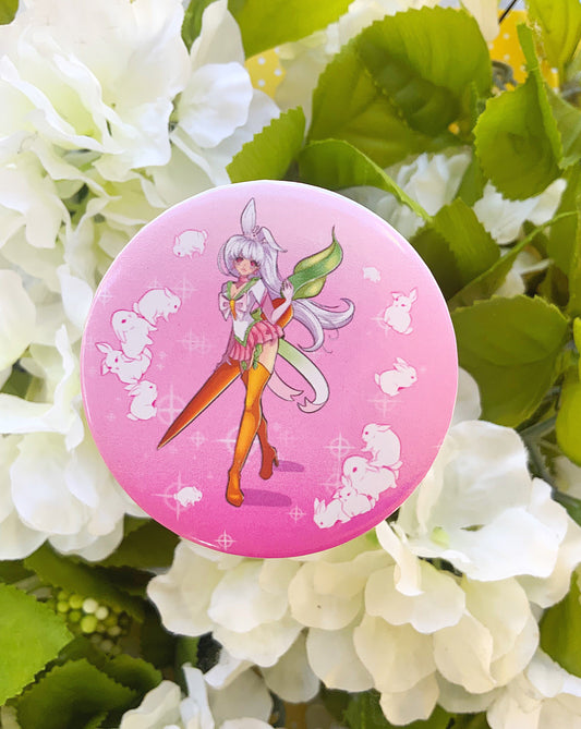 Magical Girl Bunni Button Pin