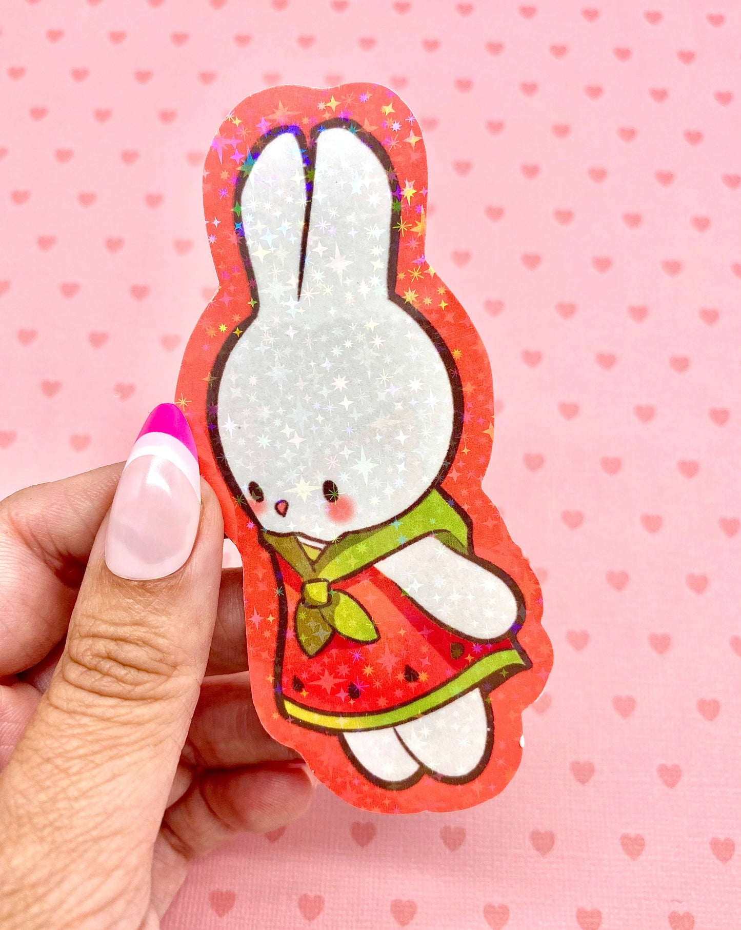 Watermelon Bunny Bookmark