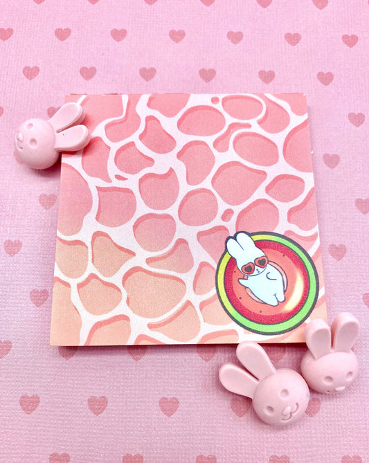 Watermelon Bunnies Memopad