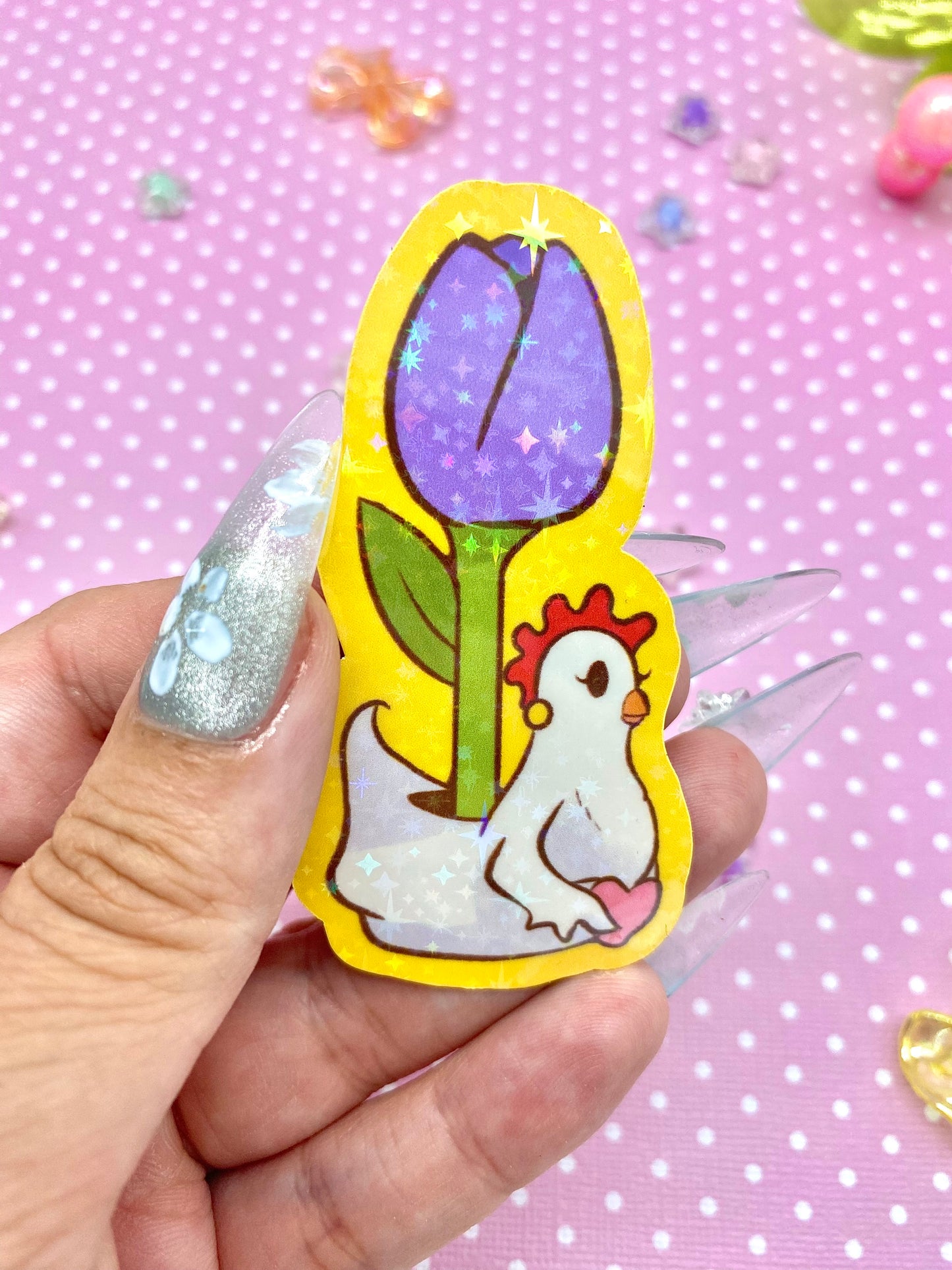 Henrietta x Tulips  vinyl sticker pack