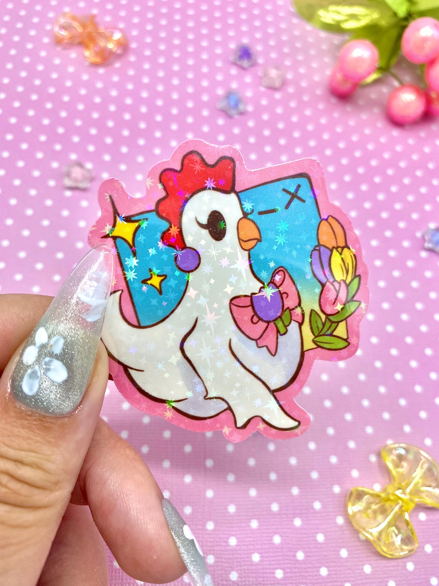 Henrietta x Tulips  vinyl sticker pack