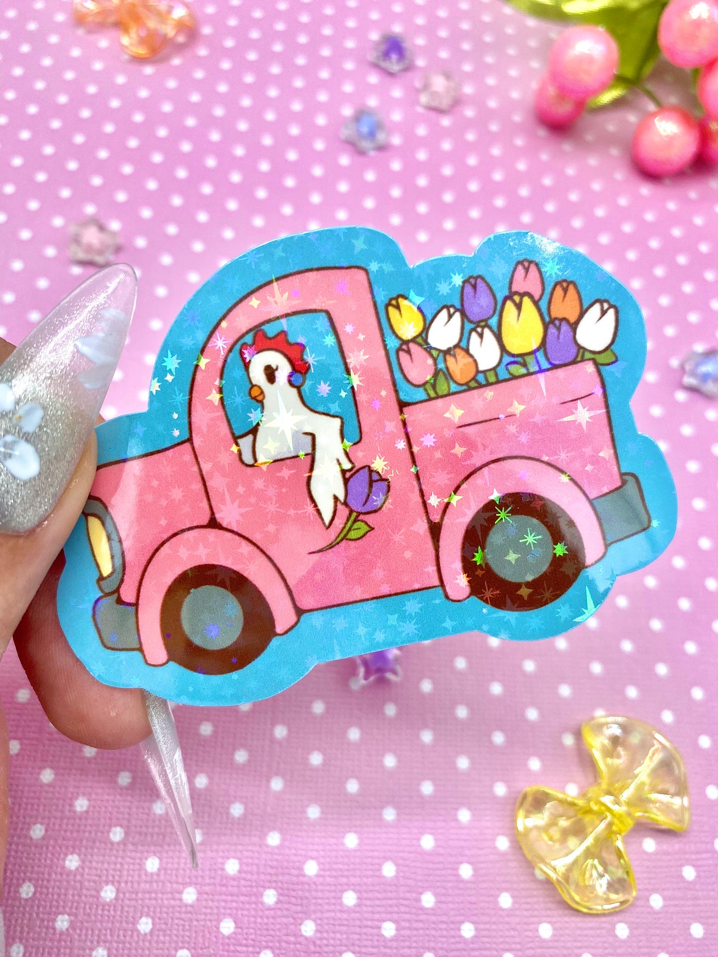 Henrietta x Tulips  vinyl sticker pack