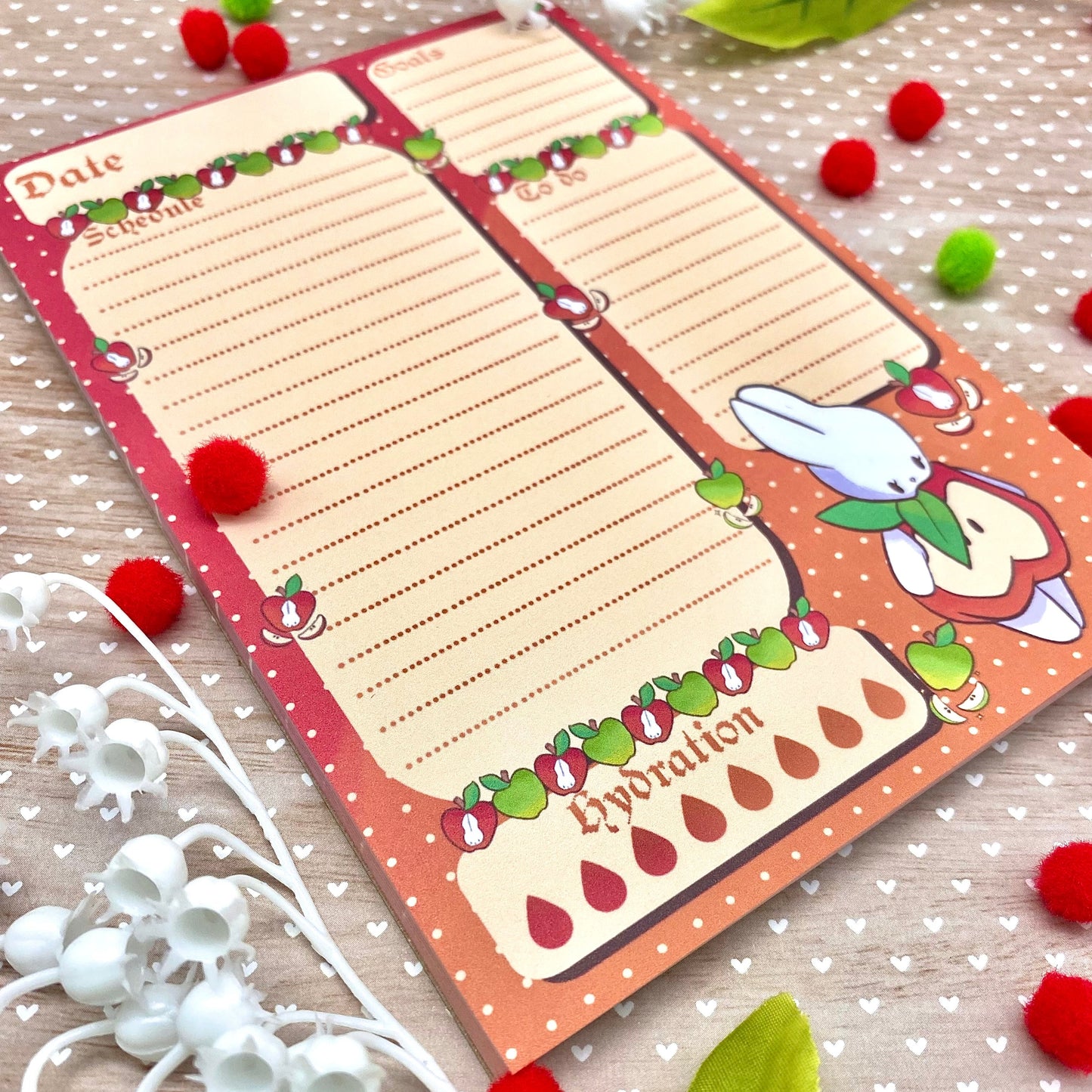 Apples x Bunnies Daily Planner