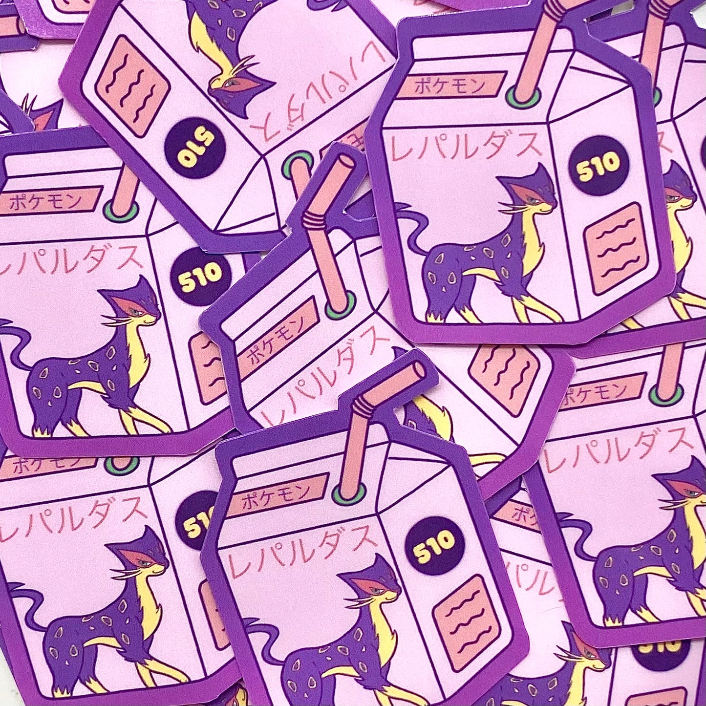 Dark Type Boxes vinyl stickers (set of 9)
