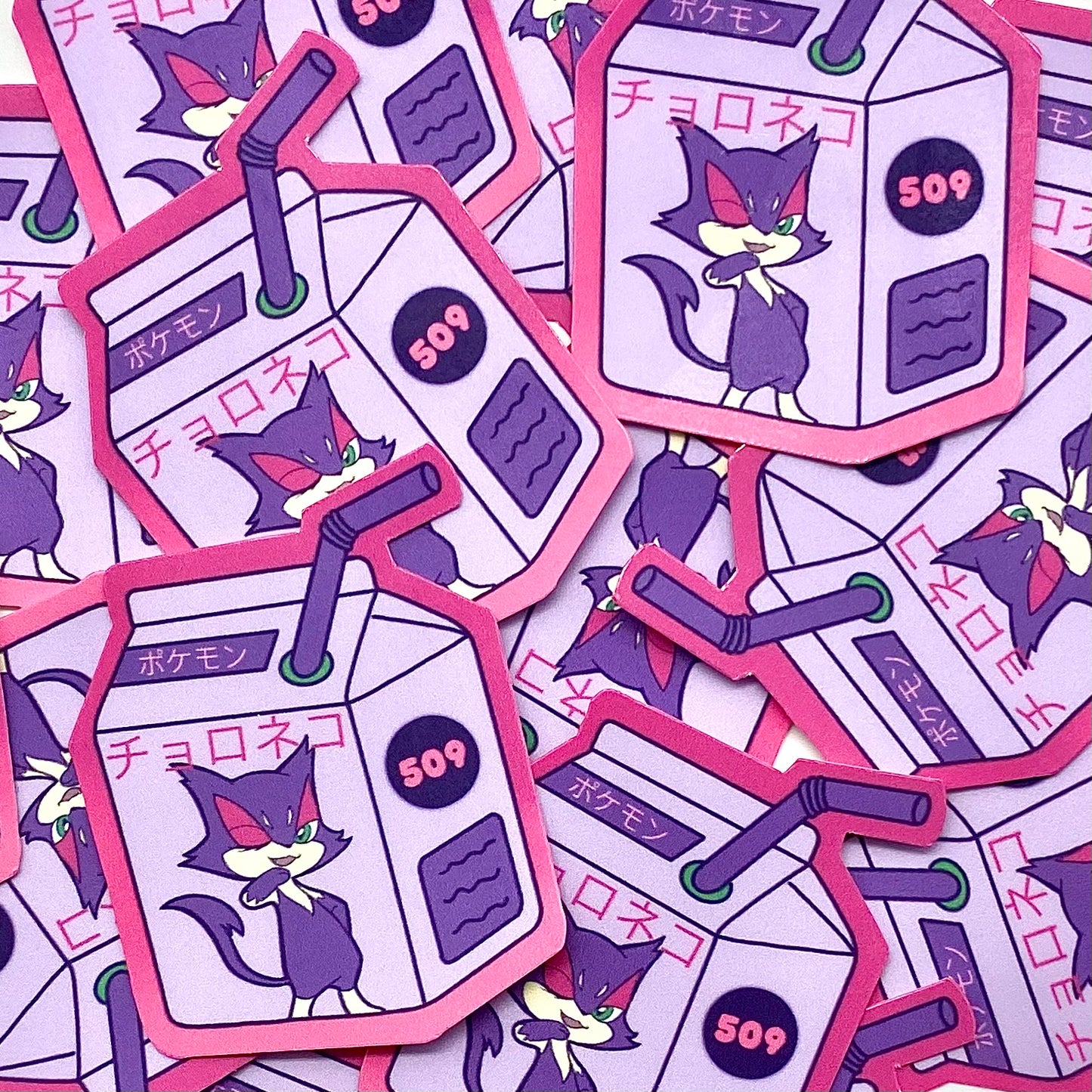 Dark Type Boxes vinyl stickers (set of 9)