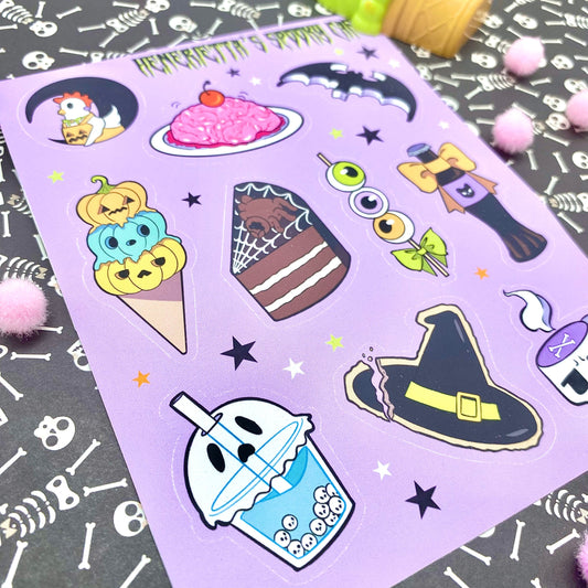 Henrietta's Spooky Cafe Sticker Sheet