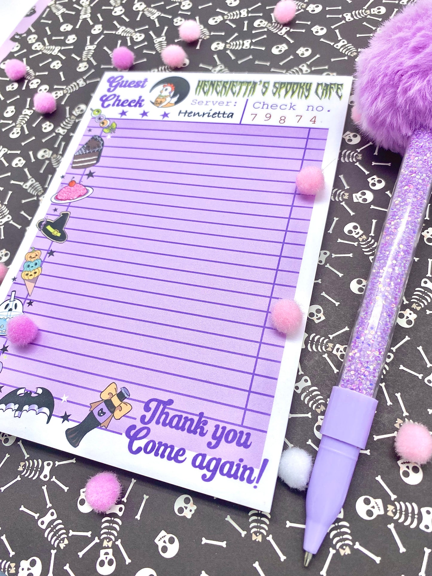 Henrietta's Spooky Cafe Large Notepad