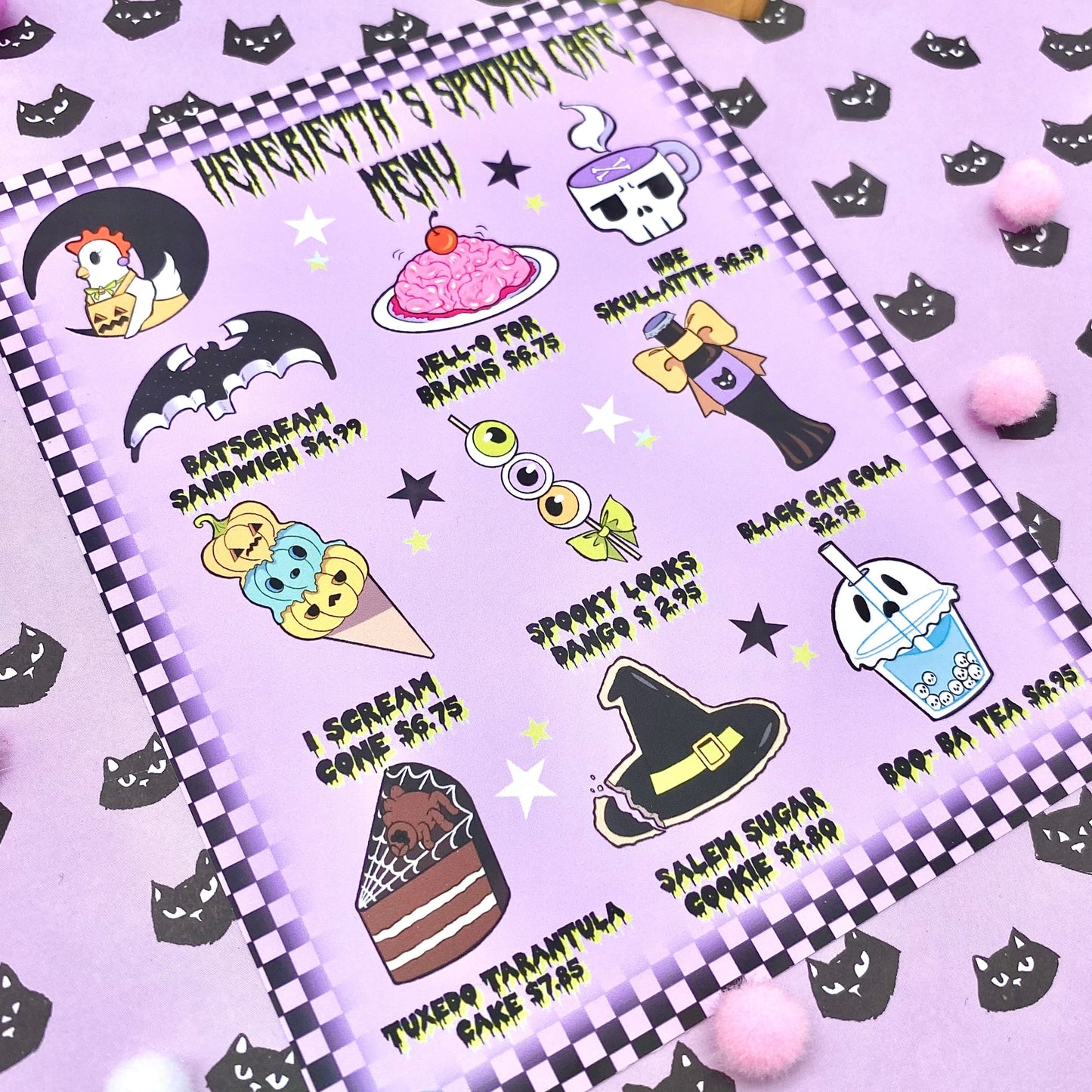 Henrietta's Spooky Cafe mini art print (Copy)