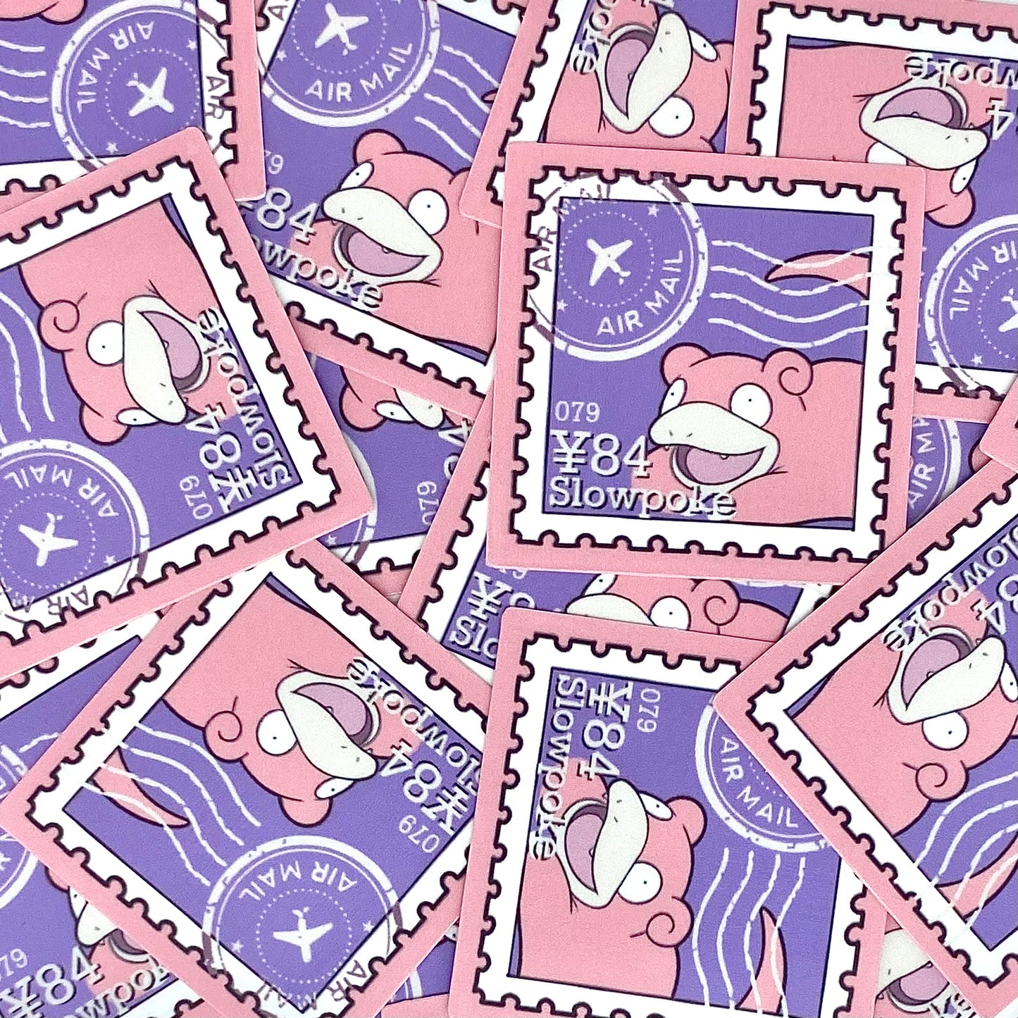 Psychic Pokepal Stamps (mockups) vinyl  sticker set