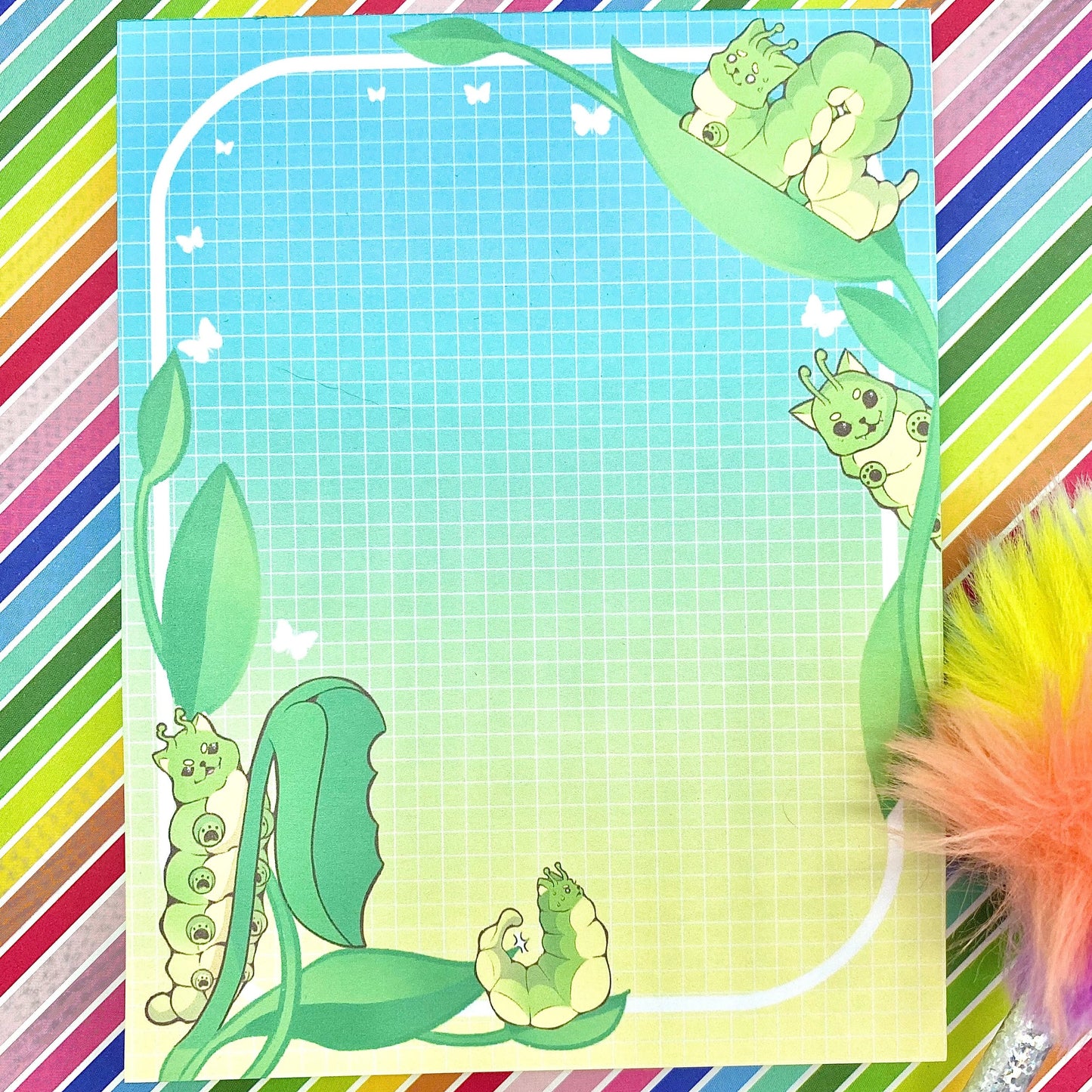 Caterpillars Large Notepad