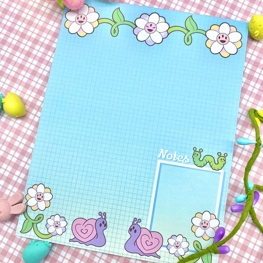 Trippy Daisies Large Notepad